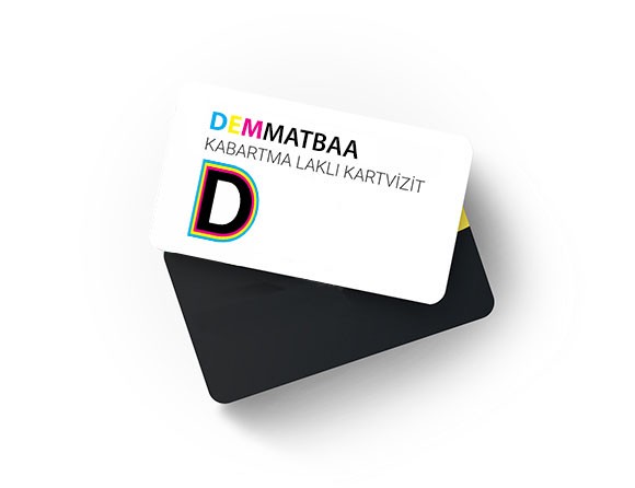 Kabartma Laklı Kartvizit