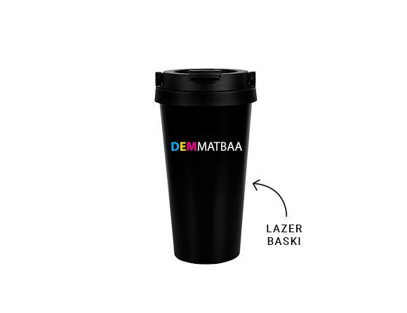 Kulplu Çelik Termos Mug