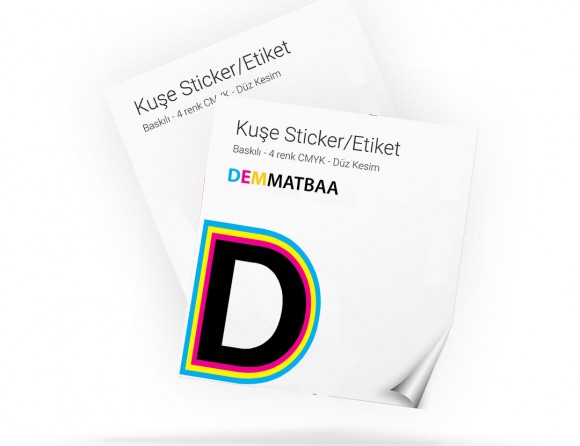 Kuşe Sticker / Etiket